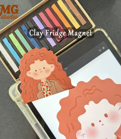 250701 Custom Clay Fridge Magnet