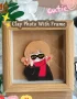 Custom Clay Fridge Magnet with Frame