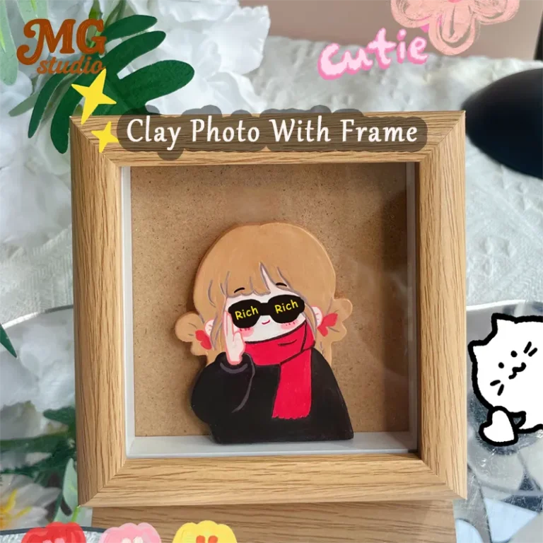 Custom Clay Fridge Magnet with Frame