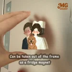 Custom Clay Fridge Magnet with Frame Custom Clay Fridge Magnet with Frame